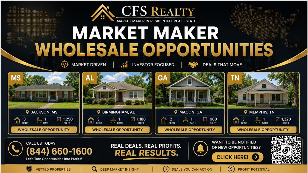 Market Maker Wholesale Opportunities